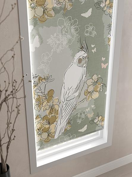 Рулонная штора для кухни для детской Лирикас - 107 - ширина 68 см - фото 4