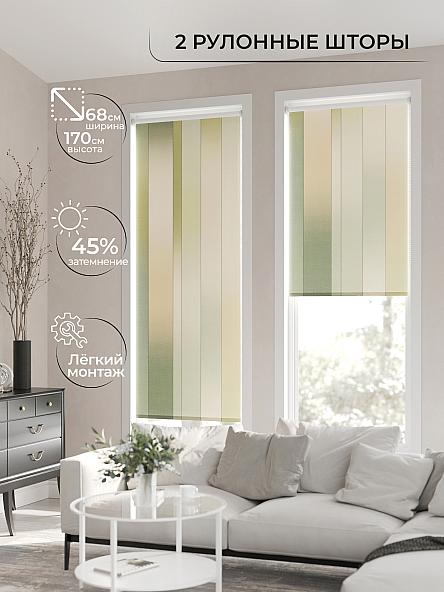 Рулонная штора для кухни для детской Лирикас - 108 - ширина 68 см - фото 2