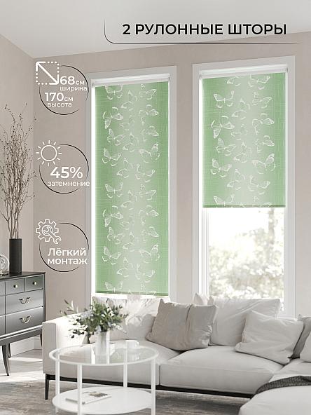 Рулонная штора для кухни для детской Лирикас - 115 - ширина 68 см - фото 2