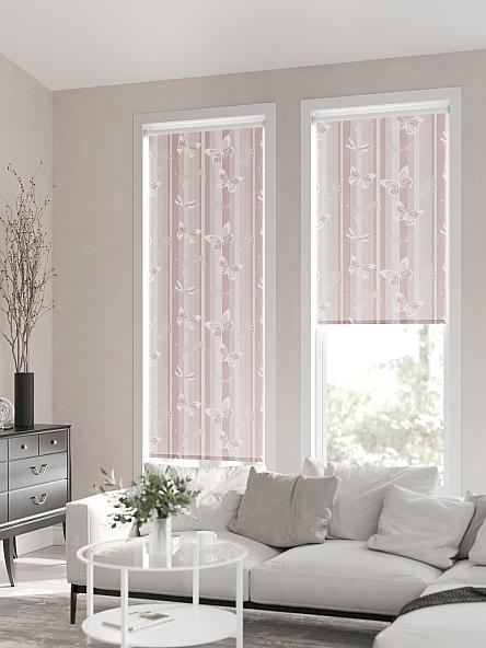 Рулонная штора для кухни для детской Лирикас - 124 - ширина 68 см