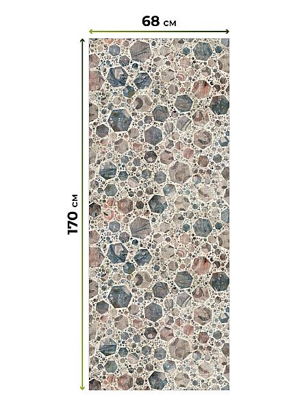 Рулонная штора для кухни для детской Лирикас - 126 - ширина 68 см - фото 5