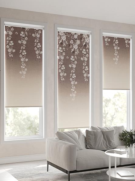 Рулонная штора для кухни для детской Лирикас - 134 - ширина 68 см - фото 6