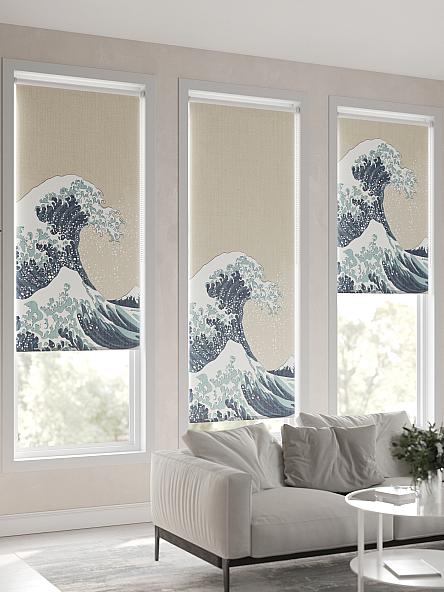 Рулонная штора для кухни для детской Лирикас - 137 - ширина 68 см - фото 6