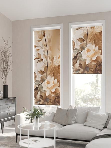 Рулонная штора для кухни для детской Лирикас - 142 - ширина 68 см