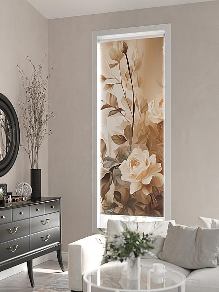 Рулонная штора для кухни для детской Лирикас - 142 - ширина 68 см - фото 3