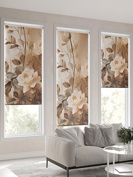 Рулонная штора для кухни для детской Лирикас - 142 - ширина 68 см - фото 6