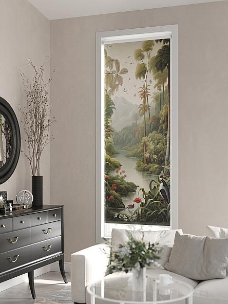 Рулонная штора для кухни для детской Лирикас - 143 - ширина 68 см - фото 3