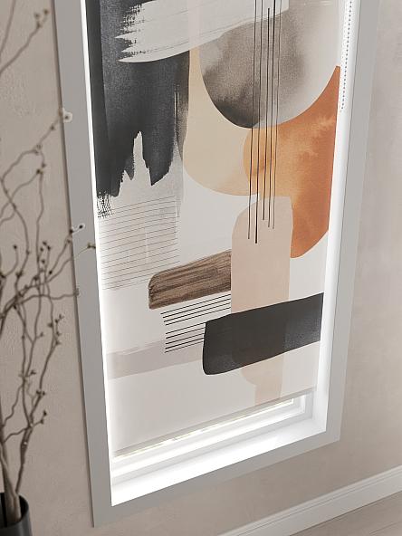 Рулонная штора для кухни для детской Лирикас - 144 - ширина 68 см - фото 4