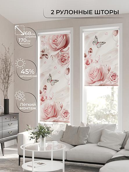 Рулонная штора для кухни для детской Лирикас - 152 - ширина 68 см - фото 2