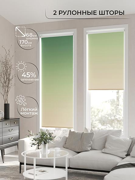 Рулонная штора для кухни для детской Лирикас - 168 - ширина 68 см - фото 2