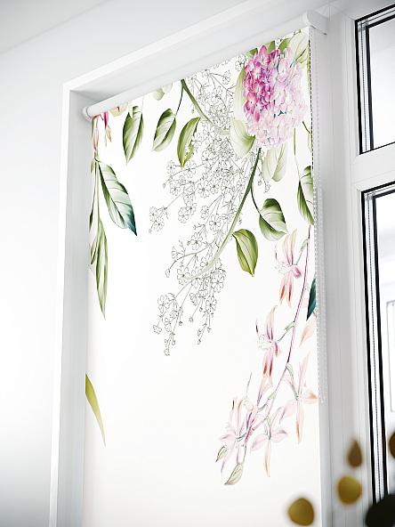 Рулонная штора для кухни для детской Лиритиск - 01 - ширина 68 см - фото 3