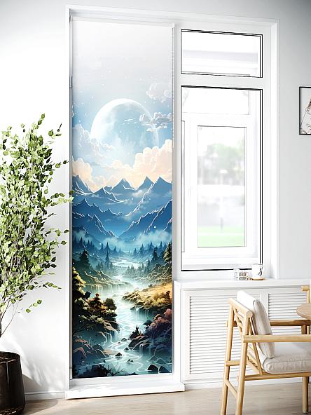 Рулонная штора для кухни для детской Лиритиск - 22 - ширина 68 см - фото 2