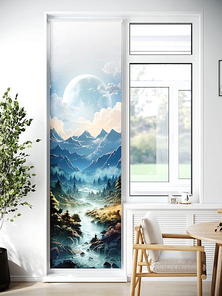 Рулонная штора для кухни для детской Лиритиск - 22 - ширина 68 см - фото 7