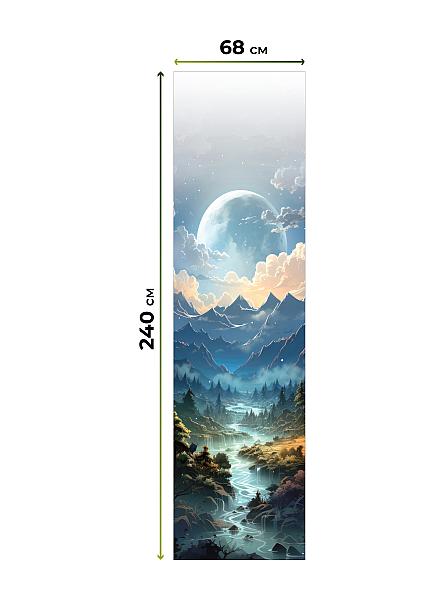 Рулонная штора для кухни для детской Лиритиск - 22 - ширина 68 см - фото 8