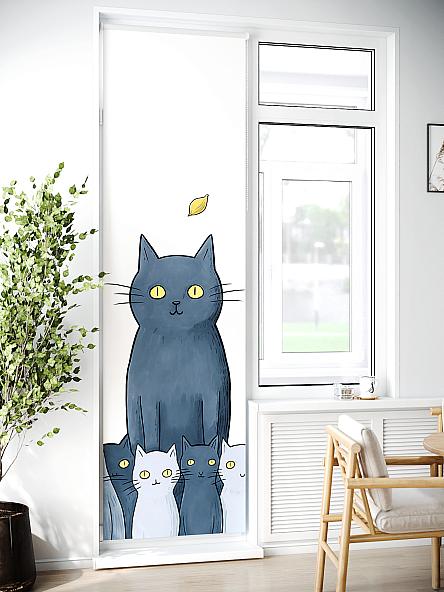 Рулонная штора для кухни для детской Лиритиск - 23 - ширина 68 см - фото 2