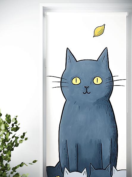 Рулонная штора для кухни для детской Лиритиск - 23 - ширина 68 см - фото 4