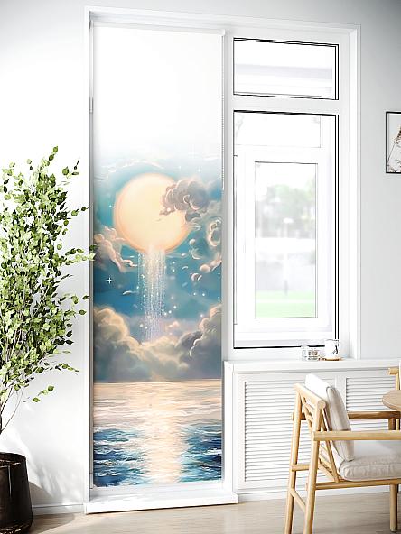 Рулонная штора для кухни для детской Лиритиск - 26 - ширина 68 см - фото 2