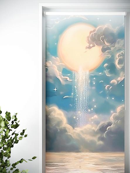 Рулонная штора для кухни для детской Лиритиск - 26 - ширина 68 см - фото 4