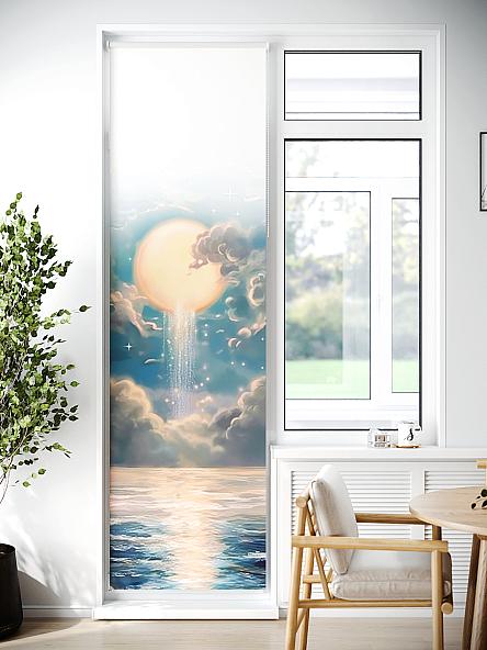 Рулонная штора для кухни для детской Лиритиск - 26 - ширина 68 см - фото 7