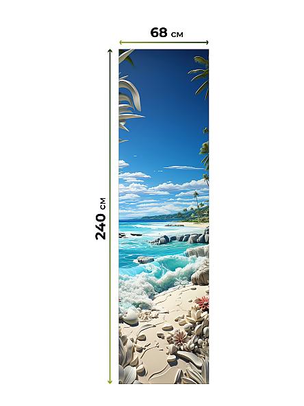 Рулонная штора для кухни для детской Лиритиск - 31 - ширина 68 см - фото 8