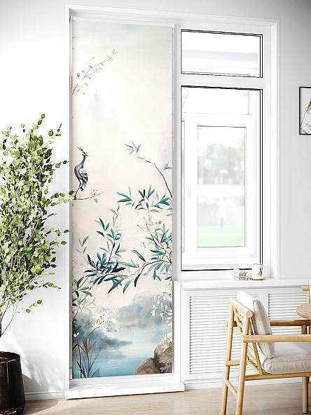 Рулонная штора для кухни для детской Лиритиск - 34 - ширина 68 см - фото 2