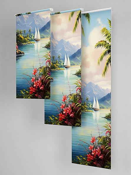 Рулонная штора для кухни для детской Лиритиск - 36 - ширина 68 см - фото 5