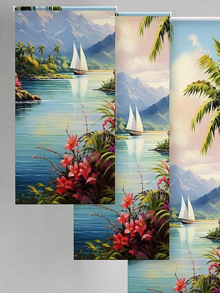 Рулонная штора для кухни для детской Лиритиск - 36 - ширина 68 см - фото 6