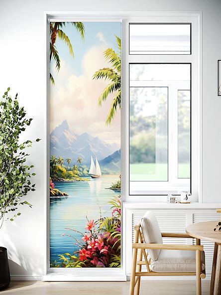 Рулонная штора для кухни для детской Лиритиск - 36 - ширина 68 см - фото 7