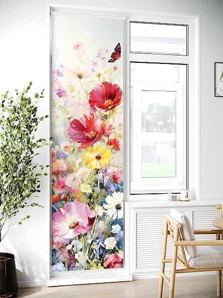 Рулонная штора для кухни для детской Лиритиск - 47 - ширина 68 см - фото 2