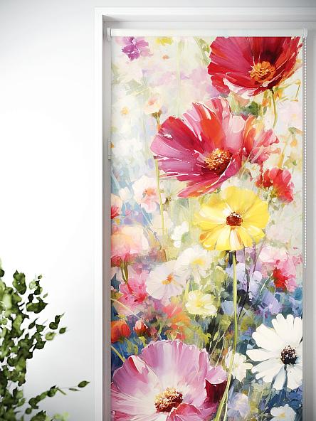 Рулонная штора для кухни для детской Лиритиск - 47 - ширина 68 см - фото 4