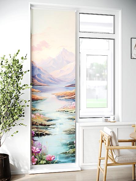 Рулонная штора для кухни для детской Лиритиск - 48 - ширина 68 см - фото 2