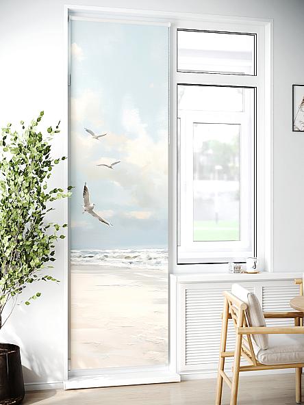 Рулонная штора для кухни для детской Лиритиск - 50 - ширина 68 см - фото 2