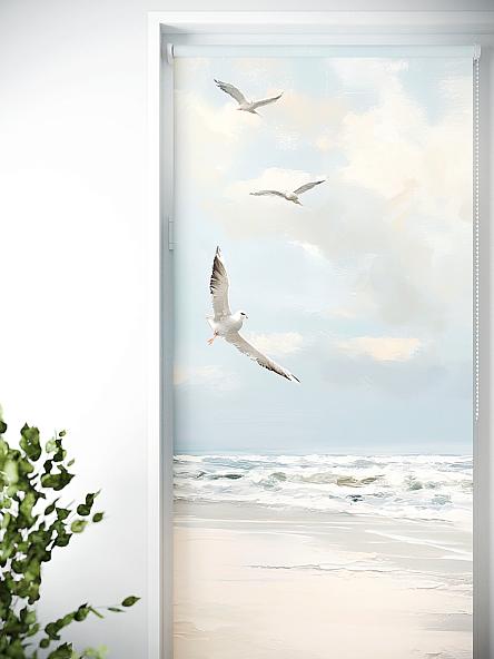 Рулонная штора для кухни для детской Лиритиск - 50 - ширина 68 см - фото 4