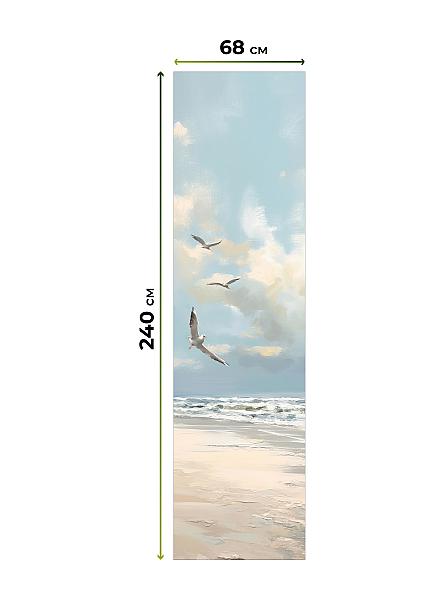 Рулонная штора для кухни для детской Лиритиск - 50 - ширина 68 см - фото 8