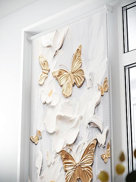 Рулонная штора для кухни для детской Лиритиск - 51 - ширина 68 см - фото 3