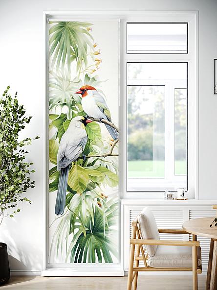 Рулонная штора для кухни для детской Лиритиск - 53 - ширина 68 см - фото 7