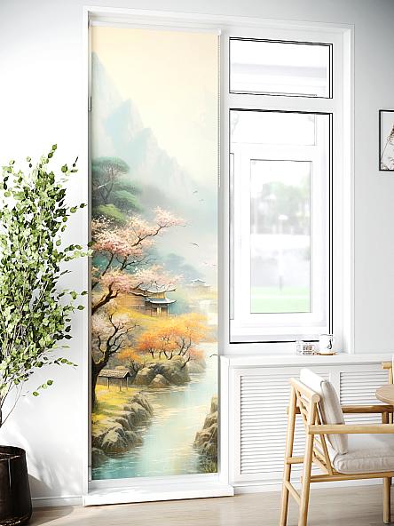 Рулонная штора для кухни для детской Лиритиск - 55 - ширина 68 см - фото 2