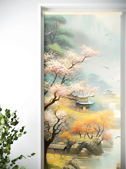 Рулонная штора для кухни для детской Лиритиск - 55 - ширина 68 см - фото 4