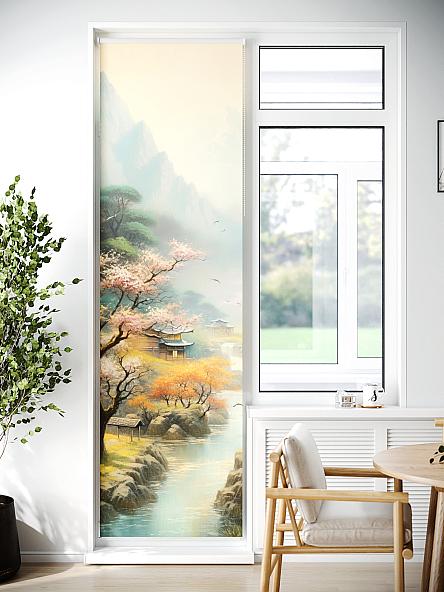 Рулонная штора для кухни для детской Лиритиск - 55 - ширина 68 см - фото 7