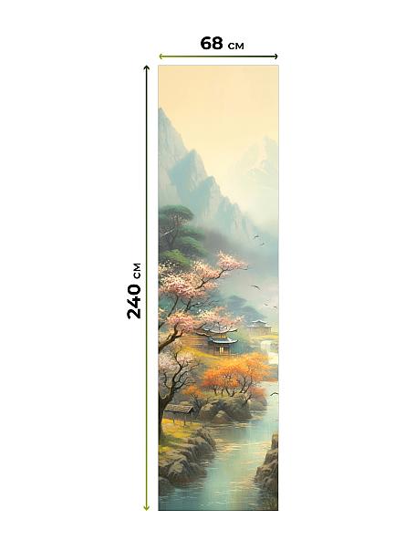 Рулонная штора для кухни для детской Лиритиск - 55 - ширина 68 см - фото 8