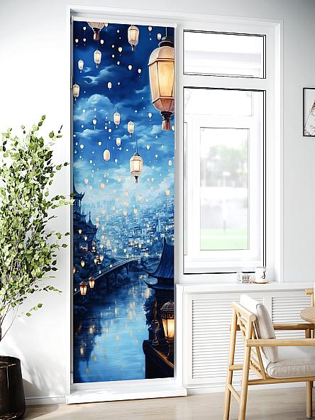 Рулонная штора для кухни для детской Лиритиск - 56 - ширина 68 см - фото 2