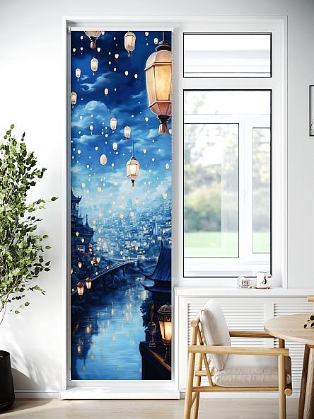 Рулонная штора для кухни для детской Лиритиск - 56 - ширина 68 см - фото 7