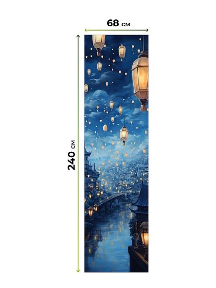 Рулонная штора для кухни для детской Лиритиск - 56 - ширина 68 см - фото 8