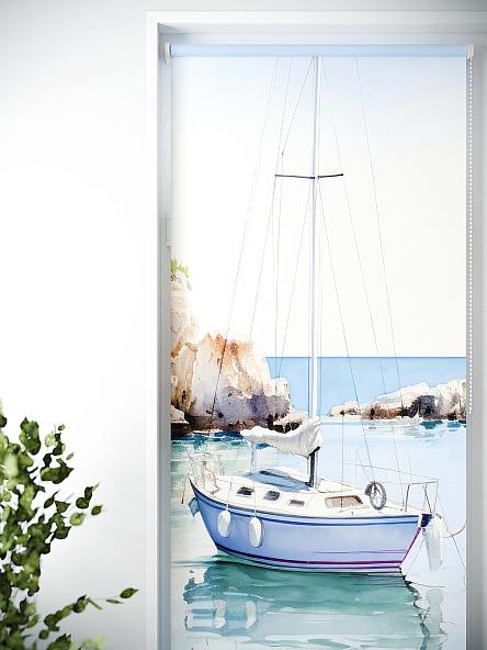 Рулонная штора для кухни для детской Лиритиск - 62 - ширина 68 см - фото 4