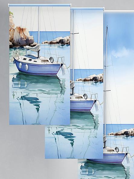 Рулонная штора для кухни для детской Лиритиск - 62 - ширина 68 см - фото 6