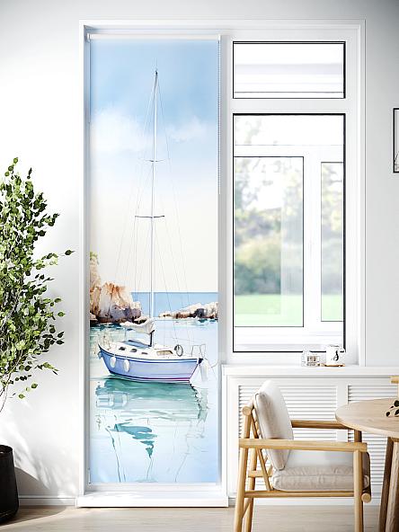 Рулонная штора для кухни для детской Лиритиск - 62 - ширина 68 см - фото 7