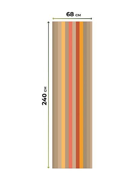Рулонная штора для кухни для детской Лиритиск - 79 - ширина 68 см - фото 8