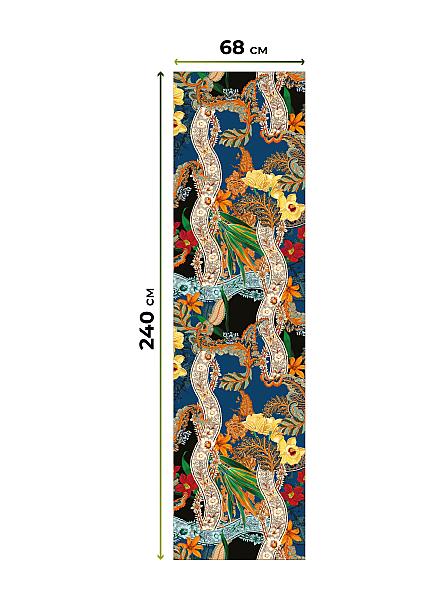 Рулонная штора для кухни для детской Лиритиск - 87 - ширина 68 см - фото 8