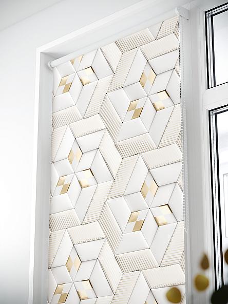 Рулонная штора для кухни для детской Лиритиск - 91 - ширина 68 см - фото 3