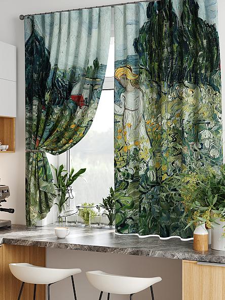 Комплект штор для кухни Лиртикс - 725 - 160 см - фото 5
